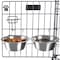 Pet Adobe Set of 2 Stainless Steel Hanging Pet Bowls, Cage, Kennel, for Food and Water, Dogs / Cats, 20-Fl Oz 549386BEY - alternate 1